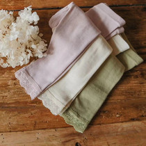 Spot Hao Bao Ma Korean childrens clothing import 2022 Spring loaded with new classic pure color anti-bar elastic floral side beating bottom pants