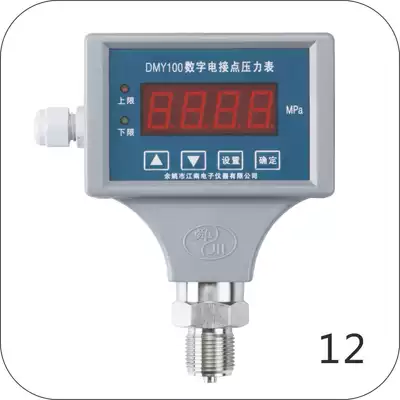 DMY100 digital electric contact pressure gauge digital display pressure controller two contact points output