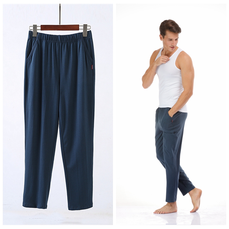 Yilan Lu quần nam nhà quần giản dị quần lỏng modal cotton ngủ quần thể thao nhà quần mỏng phần mùa hè do lot nam dep
