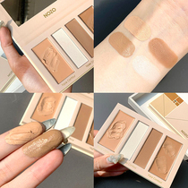 Highlight repair plate three-dimensional lifting powder nose shadow powder brightening shadow shadow face concealer combination four-one plate