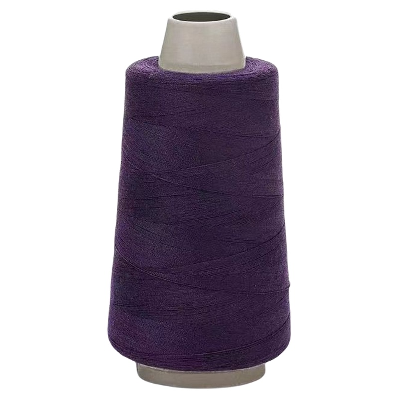 Dark Purple Sewing Thread for Home Use, 402 Polyester, Old-Fashioned Sewing Machine Thread, Handmade Dark Purple Sewing Thread, Large Spool
