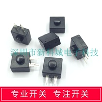 Side press self-locking switch 3 feet two on and one off Width 12 LENGTH 12 HEIGHT 9 1MM button button switch with lock