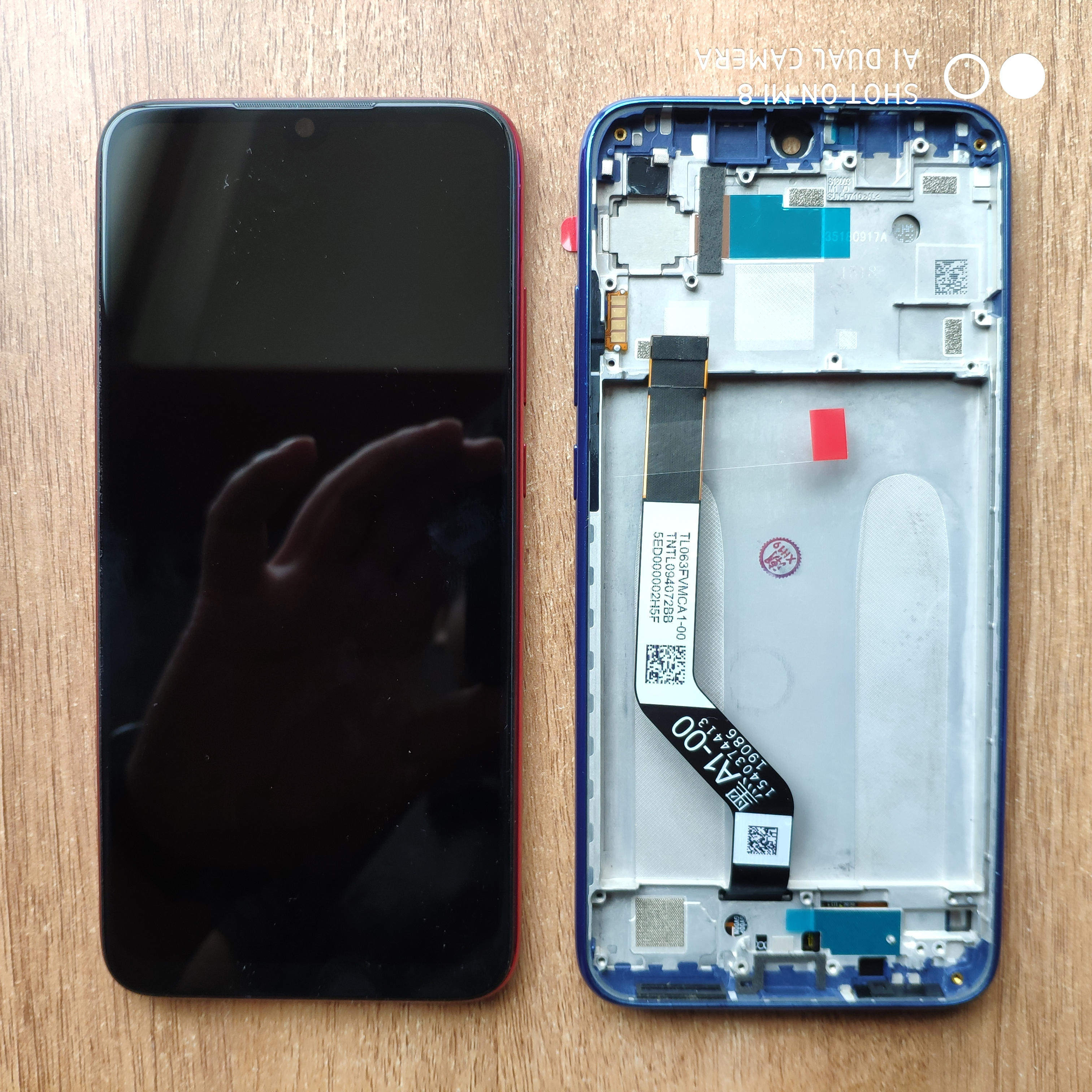 Redmi k30 screen assembly original external screen touch screen M1911U2E display mobile phone frame LCD screen