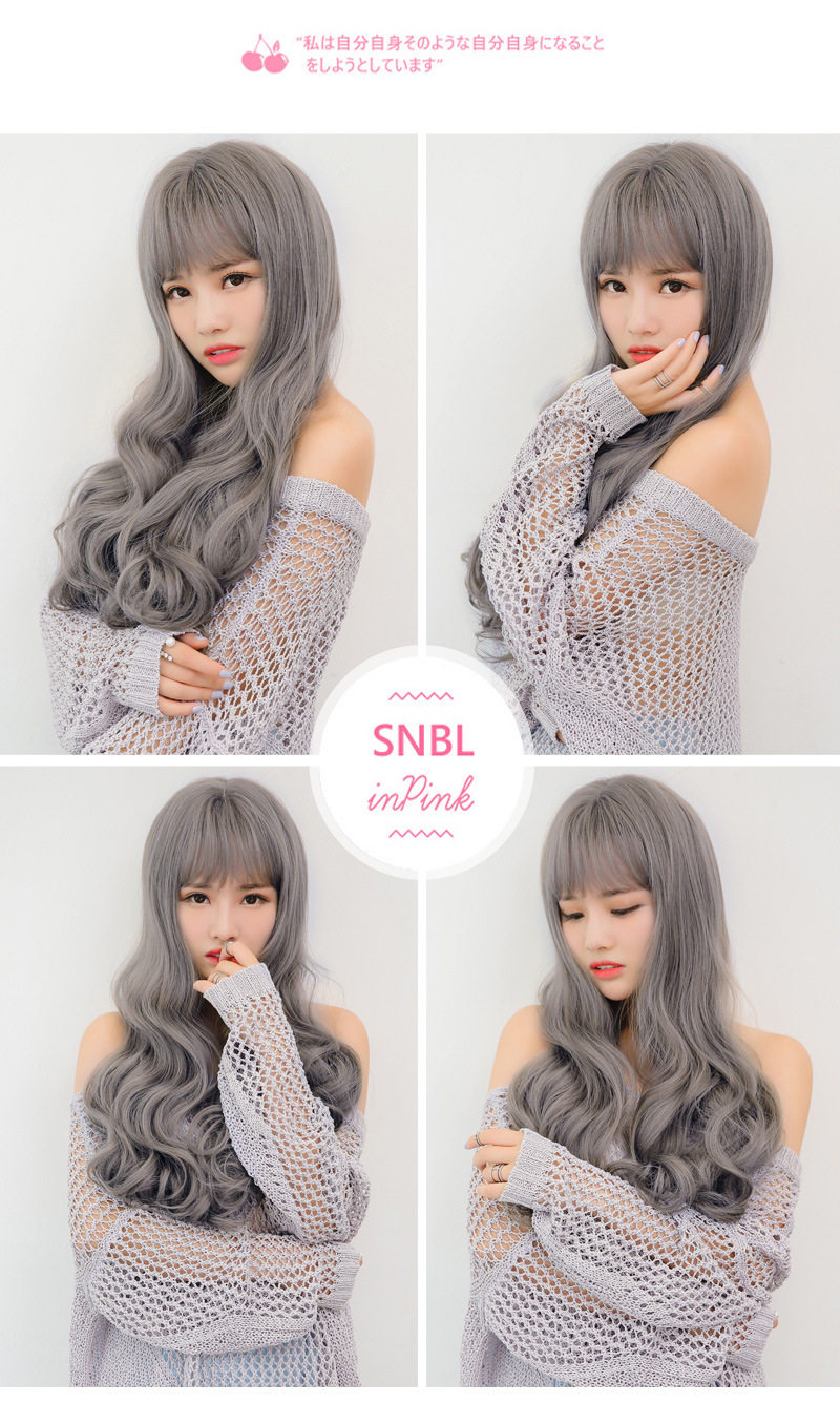 Perruque Air bangs longs cheveux boucles - Ref 2610352 Image 12