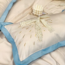 Cute cartoon style pudding dog cotton 60 long-staple cotton four-piece double cotton duvet cover sheets Bedding