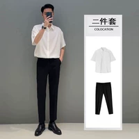 Черные штаны, рубашка, комплект