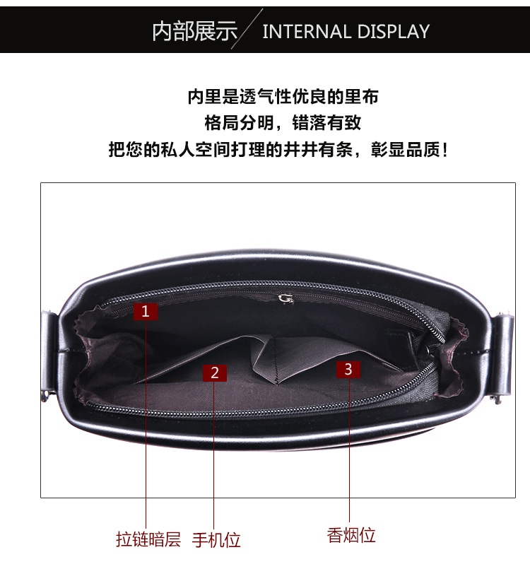 Kangaroo Một vai nam Satchel Giải phóng mặt bằng Xử lý kinh doanh chính thức Ba lô giản dị Xu hướng treo túi chéo vascara túi xách