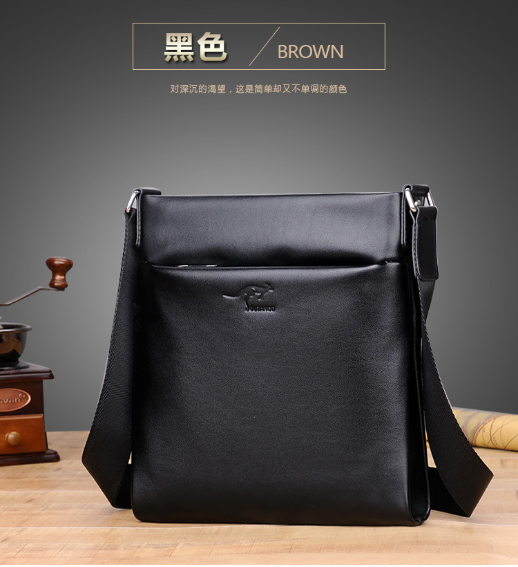 Kangaroo Một vai nam Satchel Giải phóng mặt bằng Xử lý kinh doanh chính thức Ba lô giản dị Xu hướng treo túi chéo vascara túi xách