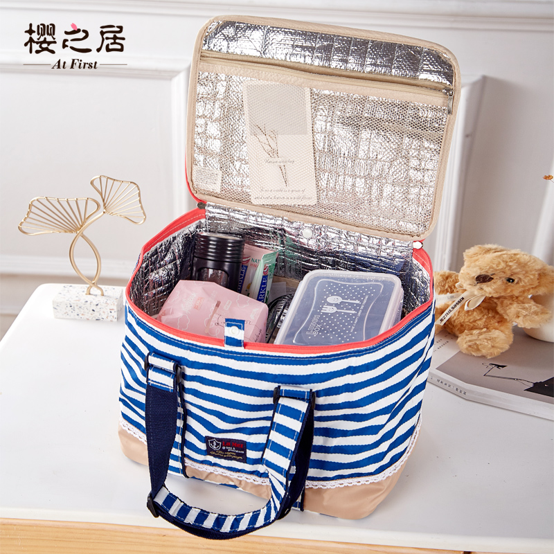 Foreign Trade Insulated Bag Aluminum Film Thickened cold and warm Large capacity Outer delivery insulated bag Box picnic bag boxed in Japan