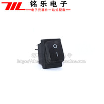 KCD2 waterproof ship type switch silver contact high current power rocker switch black without light 2 gears 6 feet 2