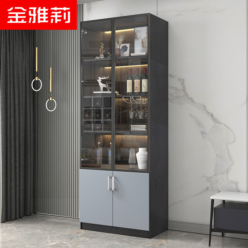 Italian Light Luxury Lifestyle Liferoom Living Cabinet Nordic Living Room Living Room with Wall Modern Simple Red Wine Cabinet