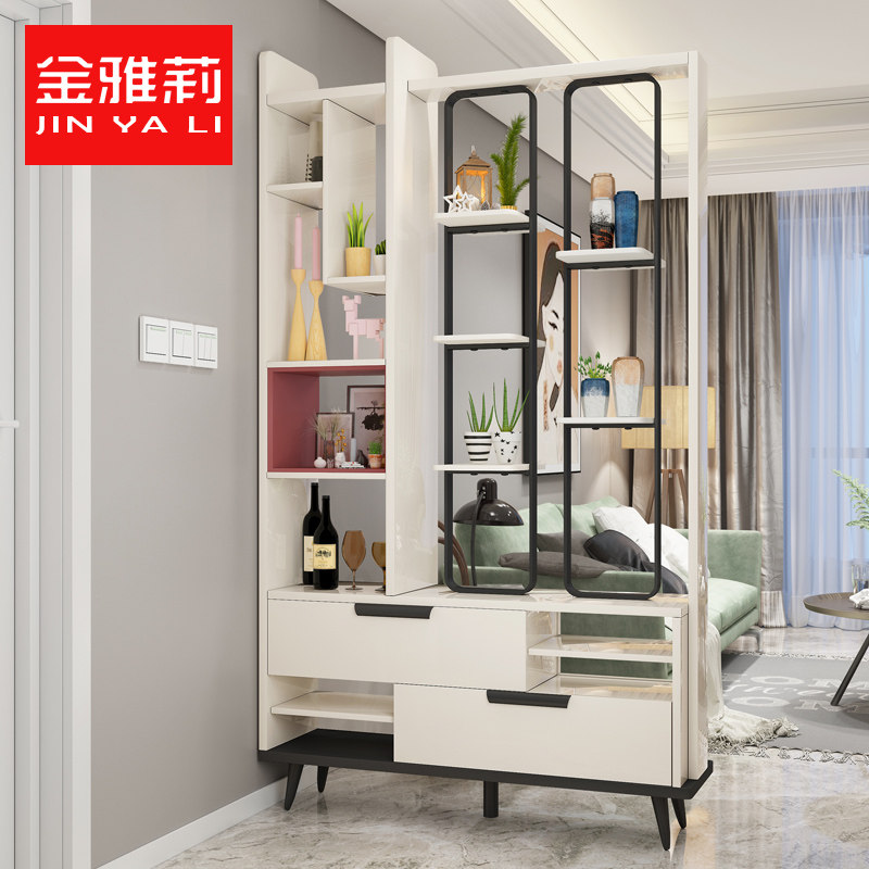 Light Extravagant Closing Cabinet Modern Minima Wine Cabinet Screen Decoration Cabinet Partition Room Cabinet Living-room Entrance Door Storage Partition Cabinet 