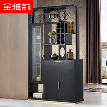 Light luxury room cabinet wine cabinet double-sided partition porch cabinet shoe cabinet screen integrated modern simple living room decoration cabinet