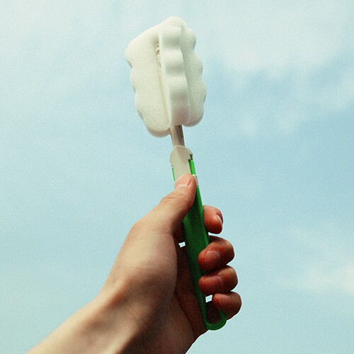 Sponge Bottle Brush Fold cleaning brush Kitchen Cleaning Supplies Original Cup Brushed Cups Brushed Cup Brushed