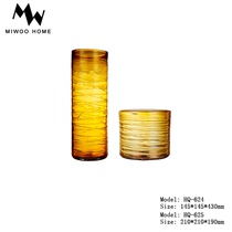 Light Extravagant Geometric Glass Vases Transparent Pendulum Table Inserts Vases Nordic Living Room Decorations Furnishing Collage Creativity