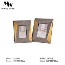 Light Extravagant American Photo Frame Pendulum Table Modern Minima Leather TV Cabinet Bookcase Bedroom Bed Head Cabinet 6 Inch 7 Inch Photo Frame Hem