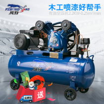 Shanghai wind leopard air compressor compressor 0 25-8 small home high-pressure woodwork spray paint pump air compressor