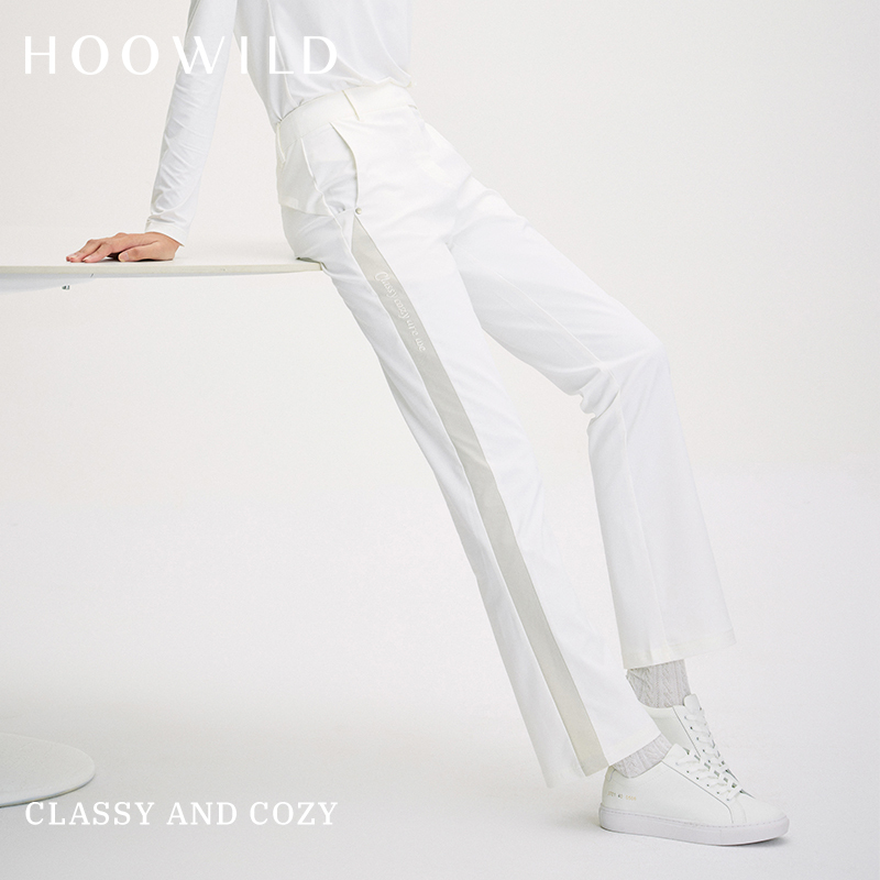 Hoowild Professional Golf Fashion Slimming Woven Trousers