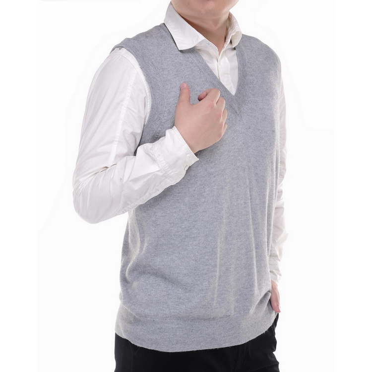 Trung niên len vest nam cardigan trung niên cộng với kích thước cashmere vest cha mặc áo len mỏng tuổi vest