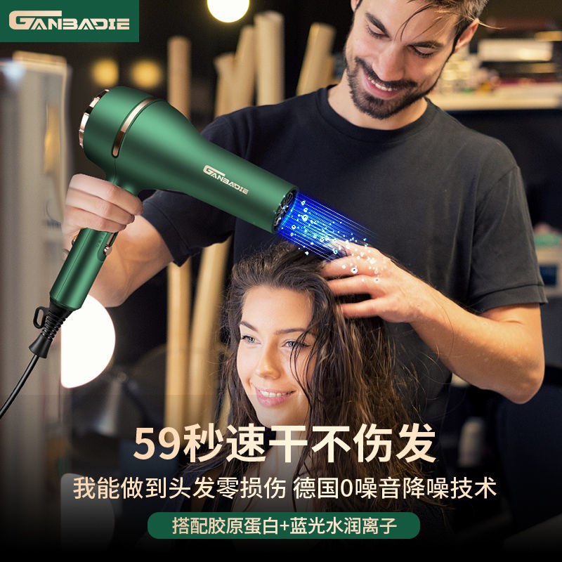 Hair salon high-power negative ion hair dryer home student dormitory mute hairdresser shop hot and cold wind hair dryer barrel