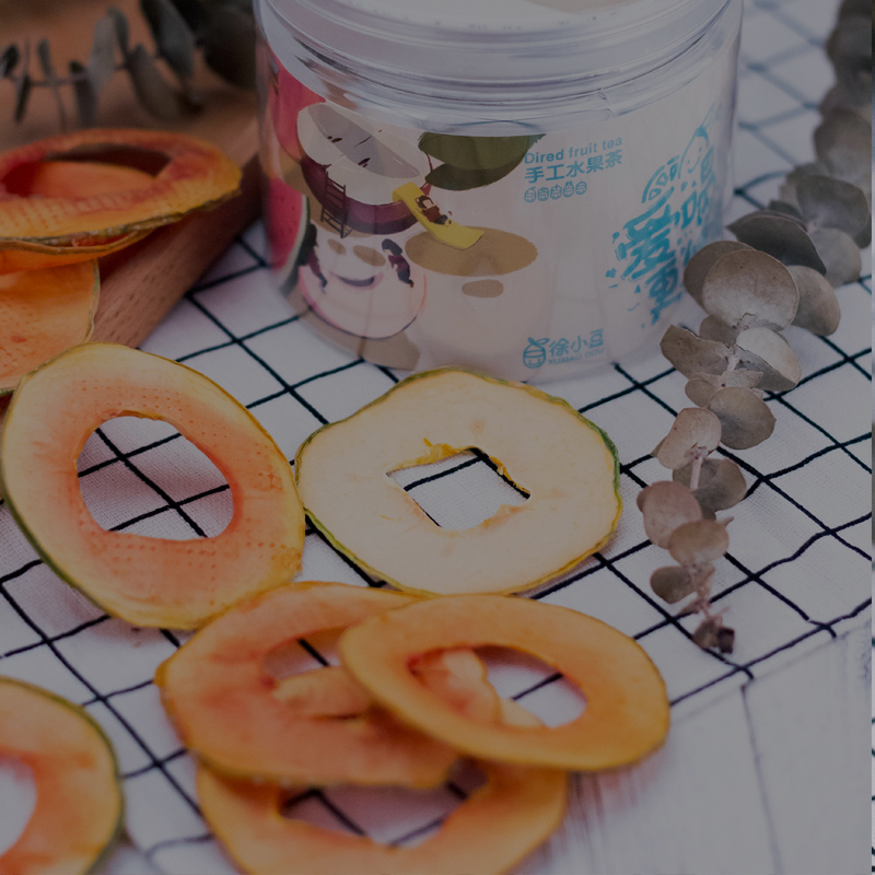 Add-free dried papaya slices 50g soaked in water without sugar, oil-free salt, powder-free porridge, air-dried dried fruit slices