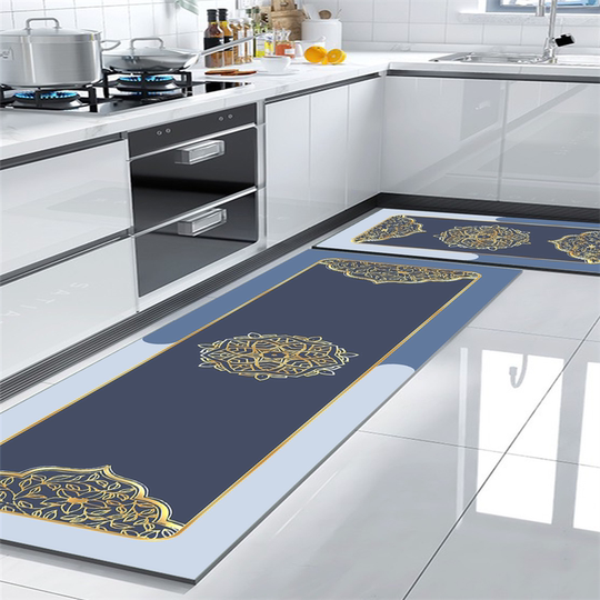 Floor mats for kitchen and bathroom, water-absorbent, oil-absorbent, non-slip, dirt-resistant, full-length mats, home carpets, custom door mats