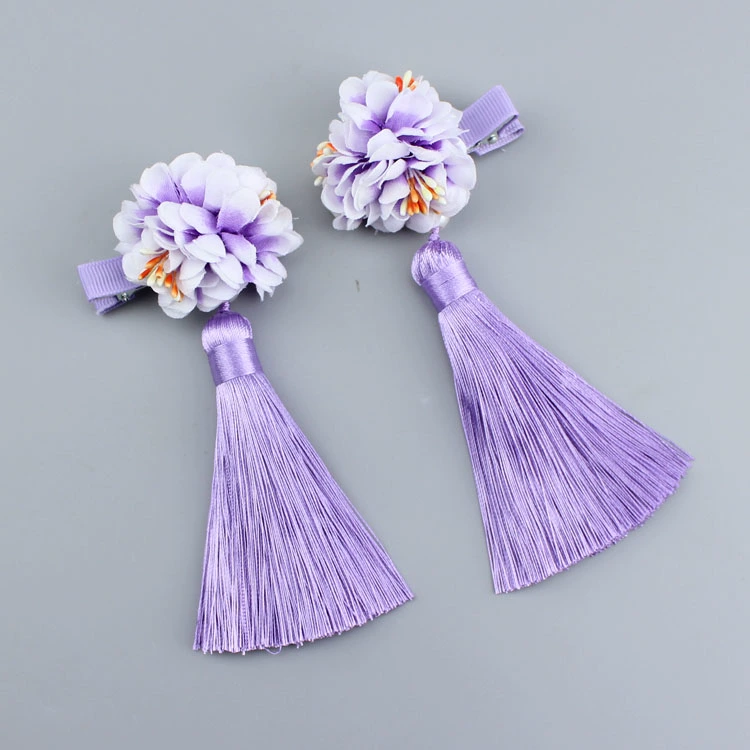 Trẻ em Mũ nón Trang sức Phụ kiện Phong cách Trung Quốc Tang Dressed Tua Hairpin Baby Girl Mũ nón Phụ kiện tóc băng đô turban
