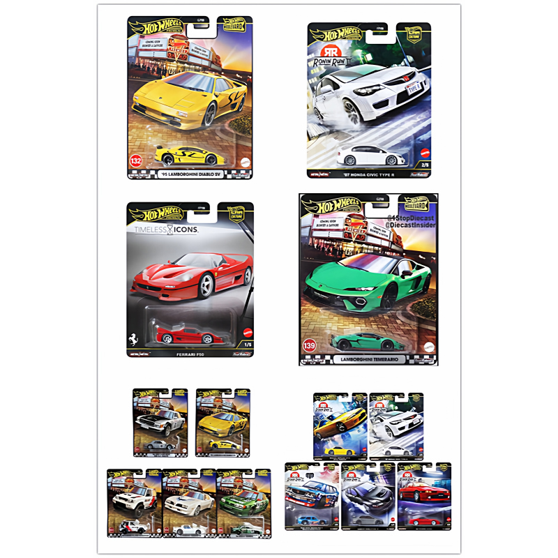 Hotwheels Super Car Set 2 Lamborghini German Design 2Ae86 Fast and Furious Movie Car Hotwheels Super Car Set 2 Lamborghini German Design 2Ae86 Fast and Furious Movie Car