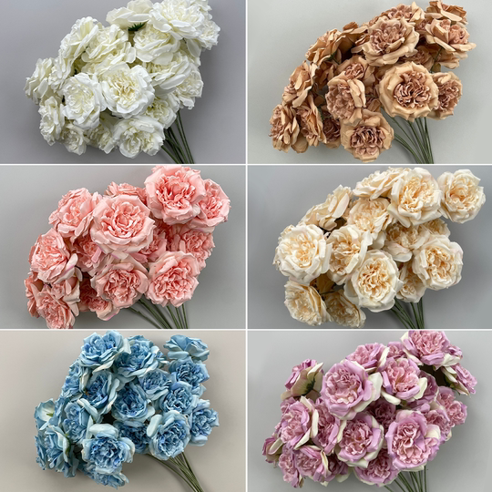 婚庆仿真花材大马丁花婚礼路引花排花艺婚礼堂装饰吊顶绢花手插花