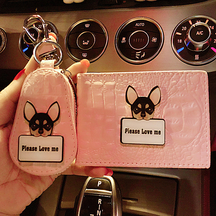 Couple leather two-in-one ultra-thin driver's license leather case for men and women personality creative driving license license license set clip driving book