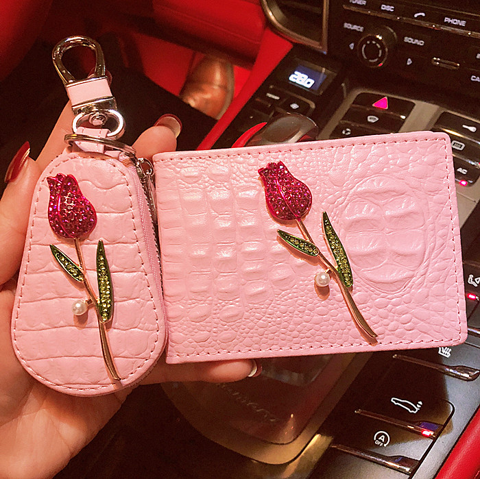 Creative Driving License Leather Sleeve Cute Personality Motor Vehicle Line Driving License Two-in-one Travel License This Driver's License Clip Driver's License Sleeve