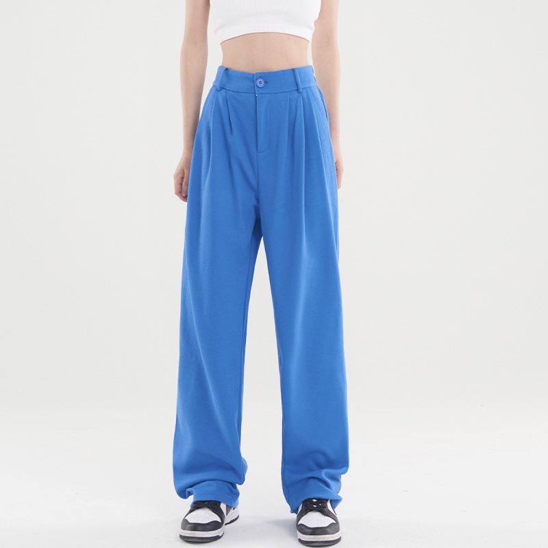 MADE NOTHING (formerly 19Club) original 2023 high-waist slimming loose drape floor mopping elastic trousers women