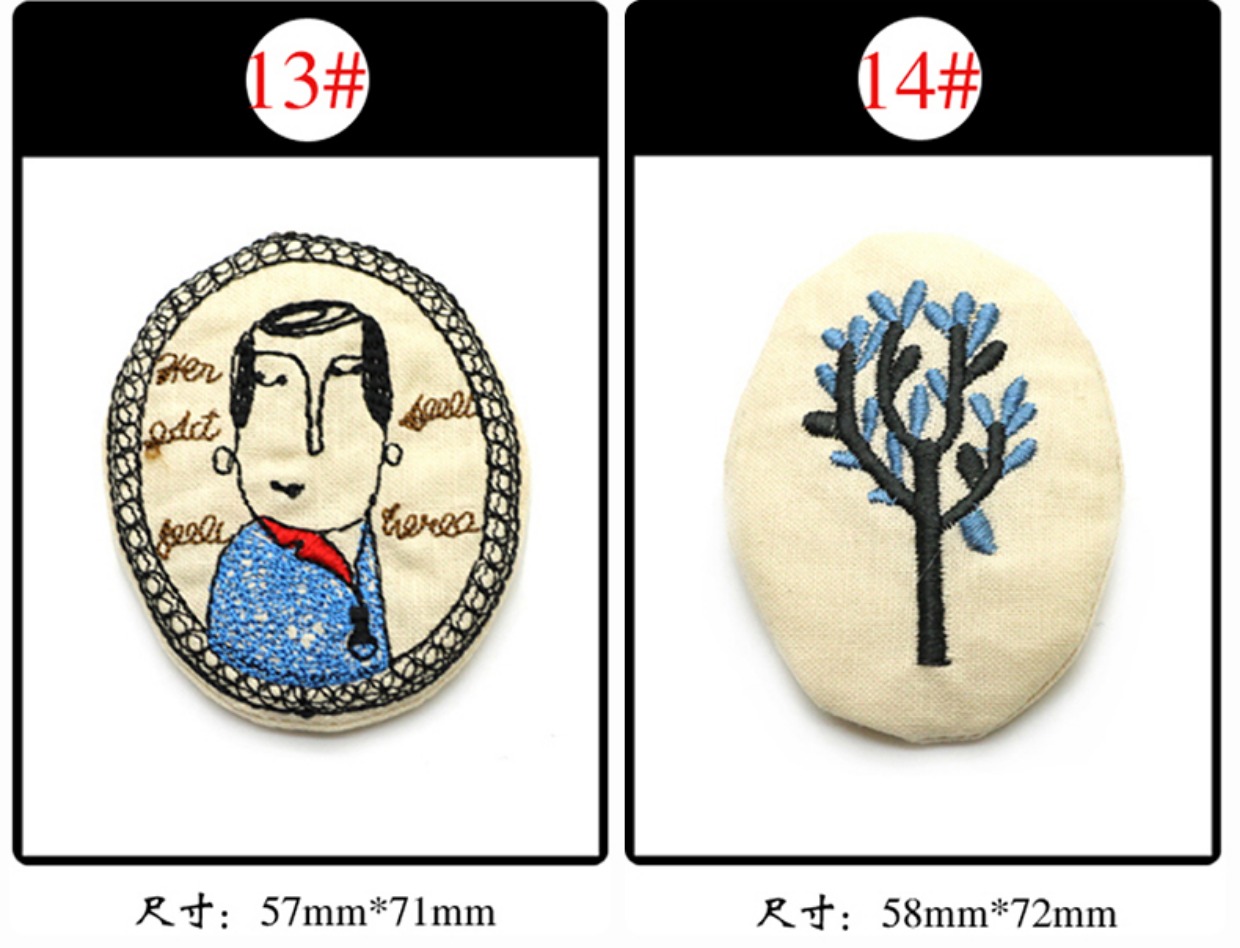 Hàn Quốc Huy hiệu thêu Vải Cartoon Nữ dễ thương Trâm trẻ em Trâm sách Túi trang sức hoang dã Phụ kiện Pin phụ kiện cài áo vest nữ
