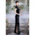 Высококачественный длинный подиумный халат cheongsam 2025, новый черный бархатный халат с вышивкой для ежегодных собраний, вечернее платье для женщин mini 3