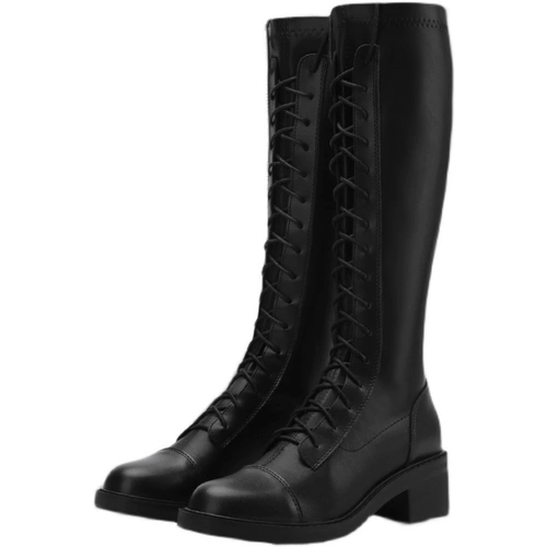 Демисезонные высокие высокие сапоги, подходит для подростков