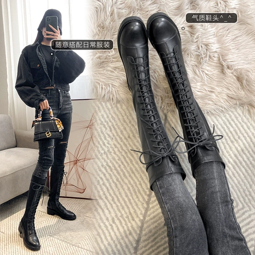 Демисезонные высокие высокие сапоги, подходит для подростков