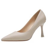 Нюдовая обувь на высоком каблуке, французский стиль, городской стиль, против усталых ног