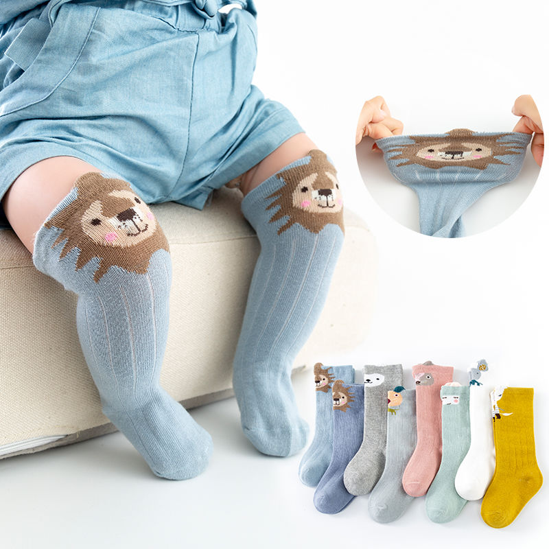 Baby Spring Autumn Winter Baby Long Barrel Socks Over Kneecap Kneecap High Cylinder Toddler Newborn Baby Boy Squirt Stomp Socks