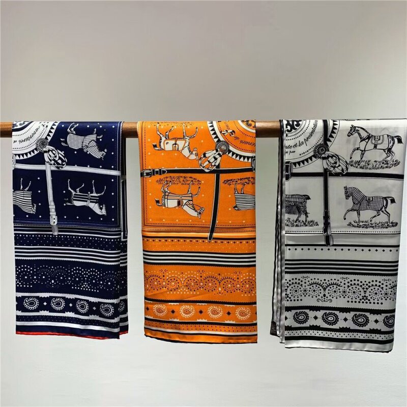 (Ten Juntu) apricot velvet large brand fashion style autumn and winter warm silk cashmere shawl scarf woman