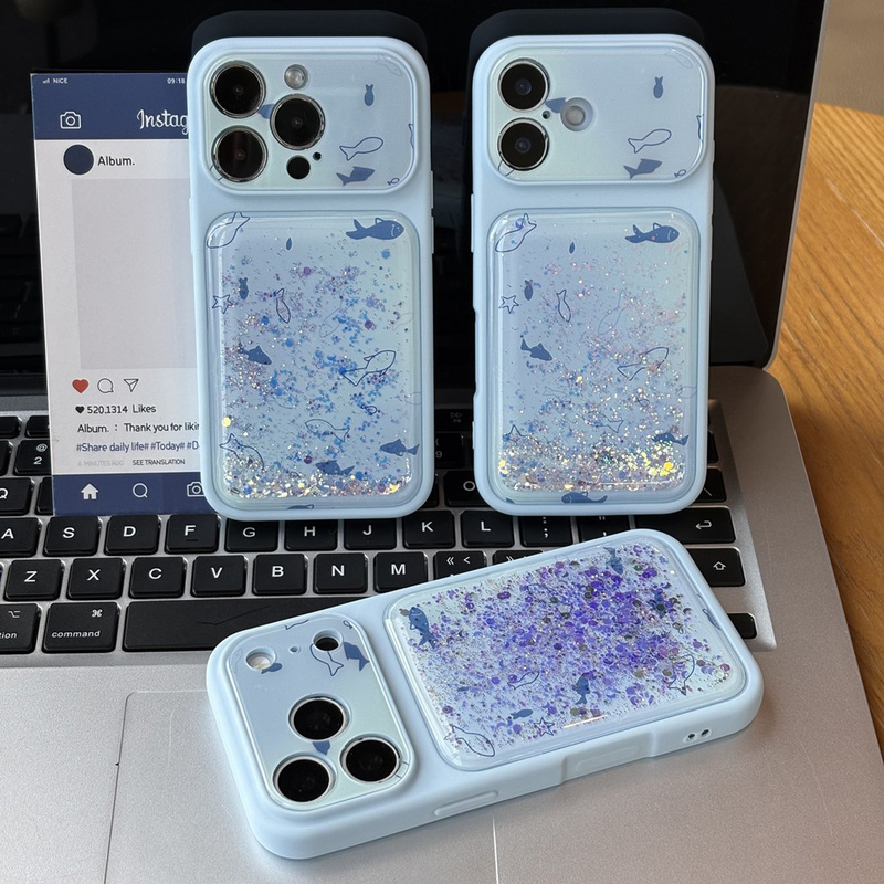 Blue Gradient Underwater Fish Group Flow Sand Shell Suitable for Apple 17Pro Phone Case Iphone16Max14 Xiaomi17 Huawei Mate70Pura90K80Nova15 Honor500X300Magic8 Blue Gradient Underwater Fish Group Flow Sand Shell Suitable for Apple 17Pro Phone Case Iphone16Max14 Xiaomi17 Huawei Mate70Pura90K80Nova15 Honor500X300Magic8