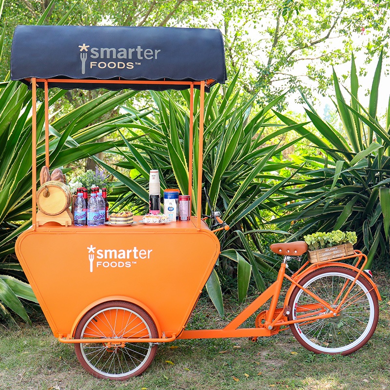 Creative Night City Park Ice Cream Juice Cart Commercial Pendulum Stall Cold Drinking Milk Tea Coffee Car Ground Stall Department Store Tricycle-Taobao
