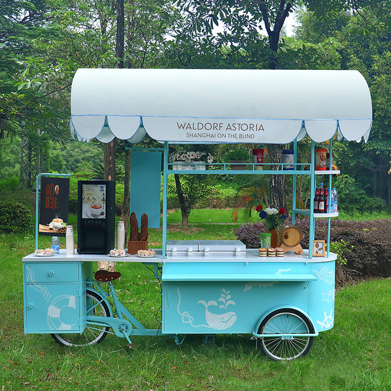 Street view mobile ice cream car shopping mall exhibition wedding decoration outdoor vending display car bar wine vending car