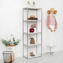 Shop Window Display Rack Bag Rack Shoes Shoes Shop Floor Style Stainless Steel Clothing Store Display Shelving Shelf Storage Racks