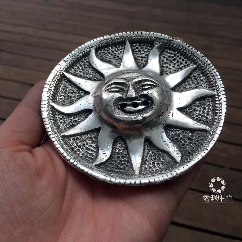 hương vòng đuổi muỗi Ấn Độ Nepal nhập khẩu hương thơm Tây Tạng bạc cuộn hương giữ hương nhang dòng nhang trầm hương sử dụng hai tầng hương nghệ thuật - Sản phẩm hương liệu đeo vòng trầm hương