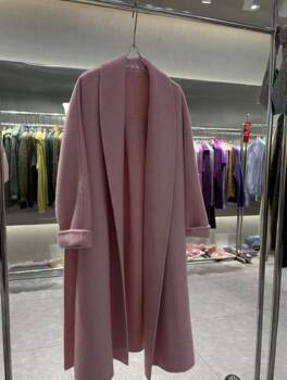 2025 autumn and winter new double-sided cashmere coat women's mid-length korean style loose wool woolen coat