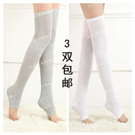 Belly dance over knee socks cover Autumn winter jazz dance step foot stepping cotton socks practice exercises do not slide rolled leg covers