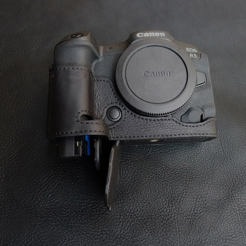 JBZ camera package is suitable for Canon EOSR5 leather EOSR6 leather semi - set R5R6 camera packet photography package