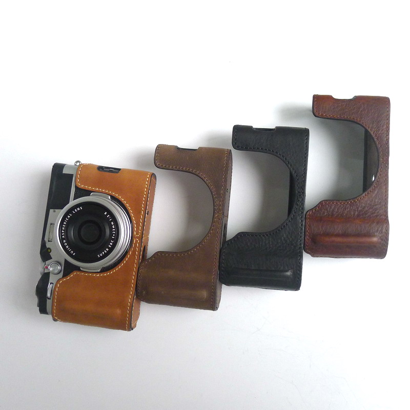 JBZ design Fujifilm Fuji x100v leather case x100t leather camera bag X100f leather base