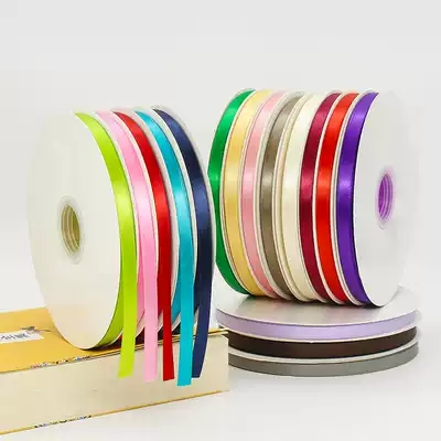 1CM cm high quality polyester fiber with flower packaging ribbon cake box ribbon candy box packaging box ribbon