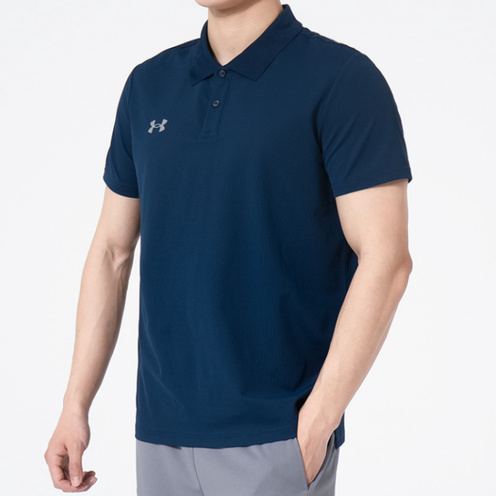 Ua under Armour Genuine New Summer Men's Versatile Slim-Fit Quick-Drying Sports Polo Shirt T-Shirt 23500507